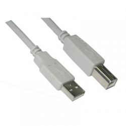 Nanocable Cable USB 2.0 A/M-B/M, Beige, 1.8 m - Imagen 1
