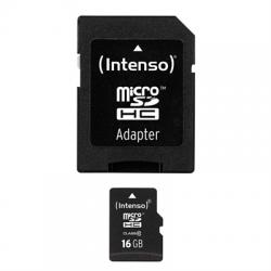 Intenso 3413470 Micro SD clase 10 16GB c/adapt - Imagen 1