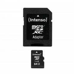 Intenso 3413490 Micro SD clase 10 64GB c/adapt - Imagen 1