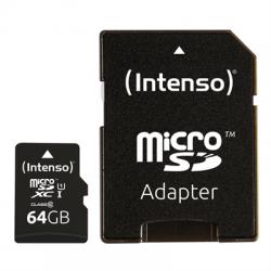 Intenso 3423490 Micro SD UHS-I Premium 64GB c/adap - Imagen 1